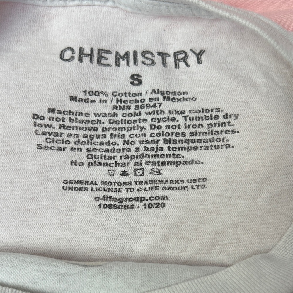 Chemistry Kids White Corvette Classics Tee - Picture 2 of 5